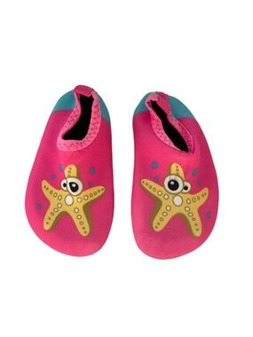 Kids Pink Starfish Water Skin Shoes for Beach Sand Swim & Surf | Baby 18-24 M